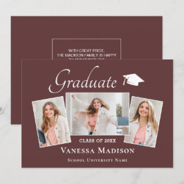 Modern | Elegant Dusty Ro 3 Photo Studenten Meddelande