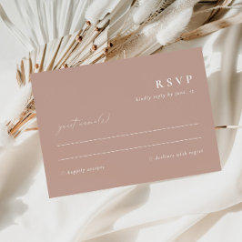 Modern Elegant Dusty  Rosa OSA kort