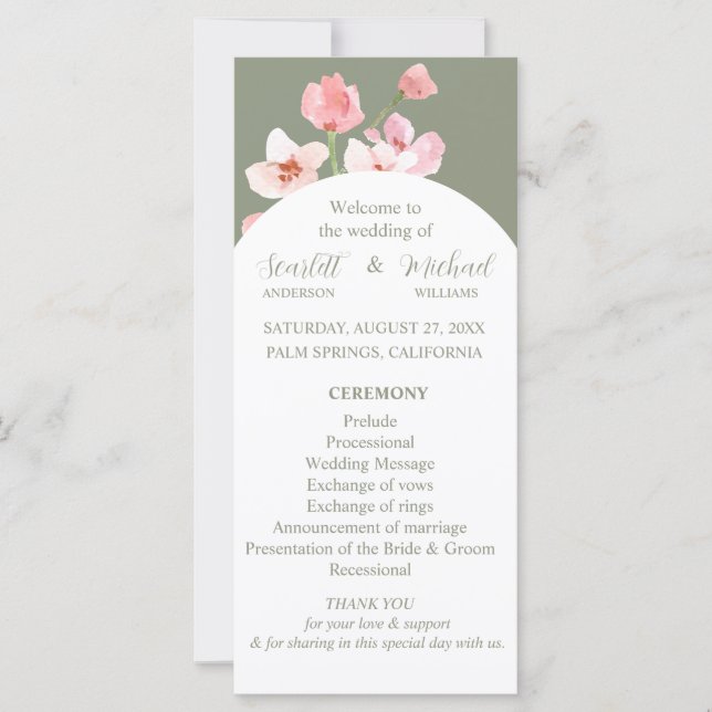 Modern Elegant Earthy Blommigt Arch (Framsida)