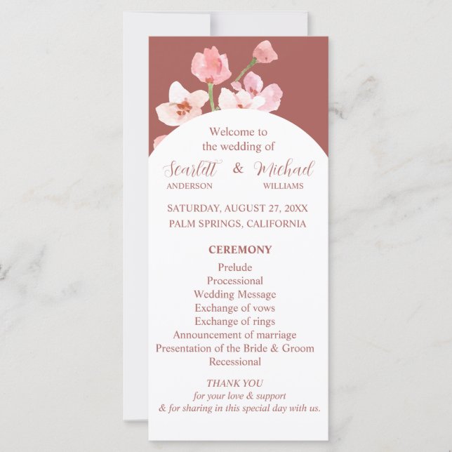 Modern Elegant Earthy Blommigt Arch (Framsida)