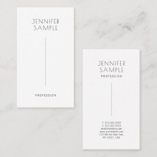 Modern Elegant enkel design Namnteckning projektio Visitkort
