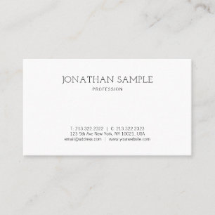 Modern Elegant - enkel design Professionell - enke Visitkort