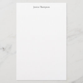 Modern Elegant Enkel Enkel Professionell Brevpapper