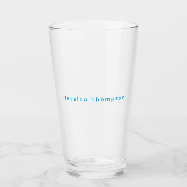 Modern Elegant Enkel Enkel Yrkesmässig Namn Glaskopp (Framsida)