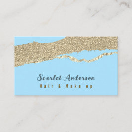 Modern elegant, enkel glitter visitkort