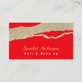 Modern elegant, enkel glitter visitkort