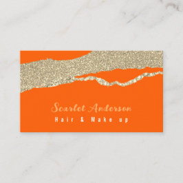 Modern elegant, enkel glitter visitkort