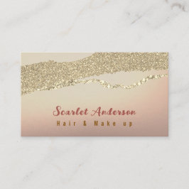 Modern elegant, enkel glitter visitkort