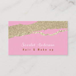 Modern elegant, enkel glitter visitkort