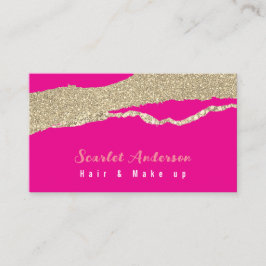 Modern elegant, enkel glitter visitkort