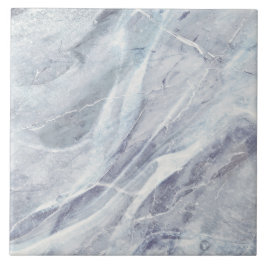 Modern Elegant Enkel klass Marble Chic Blue Grått Kakelplatta