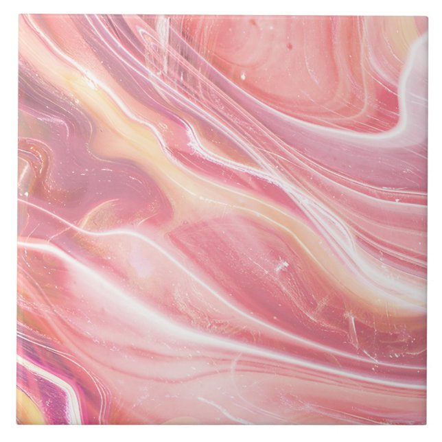 Modern Elegant Enkel klassig marbel  Rosa Kakelplatta (Framsidan)