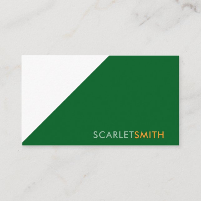 Modern elegant enkel minimalist visitkort (Framsida)