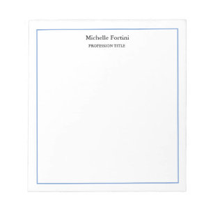 Modern Elegant Enkel Minimalistisk Anteckningsblock