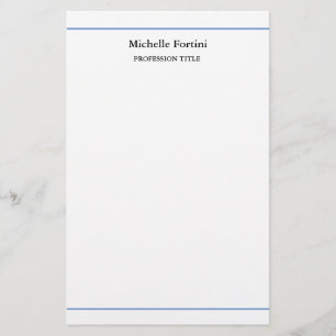 Modern Elegant Enkel Minimalistisk Brevpapper