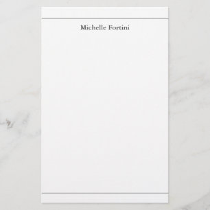 Modern Elegant Enkel Minimalistisk Brevpapper