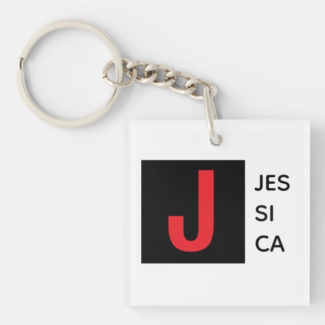 Modern Elegant Enkel Professionell Monogram (Framsidan)