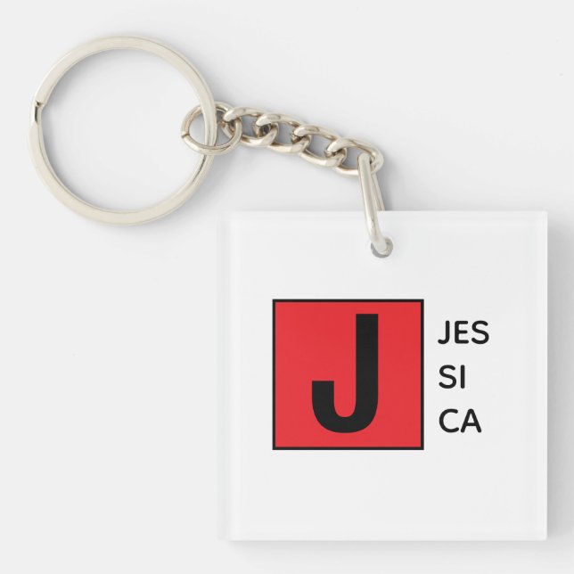 Modern Elegant Enkel Professionell Monogram (Framsidan)
