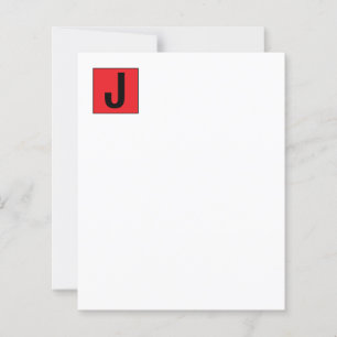Modern Elegant Enkel Professionell Monogram Papper