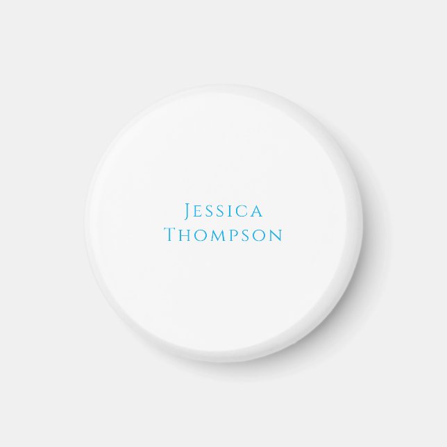 Modern Elegant Enkel Professionell Namn Magnet (Framsidan)