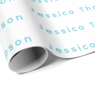 Modern Elegant Enkel Professionell Namn Presentpapper
