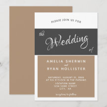 Modern Elegant Enkel skript Bröllop