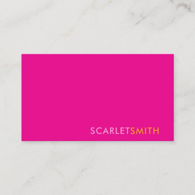 Modern elegant enkelt minimalistiskt affärskort visitkort (Framsida)