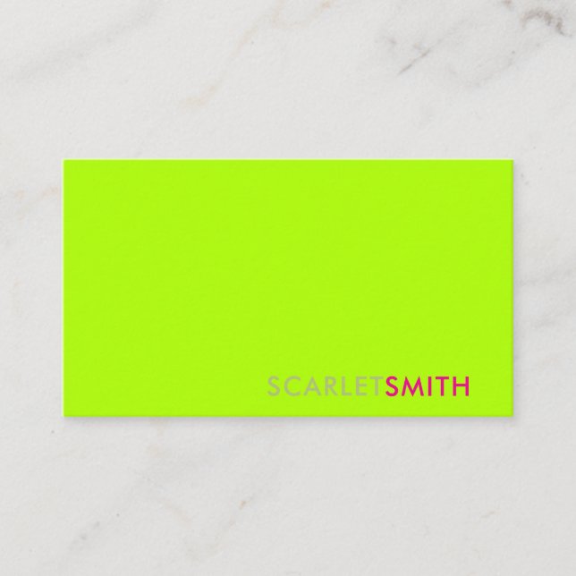 Modern elegant enkelt minimalistiskt affärskort visitkort (Framsida)