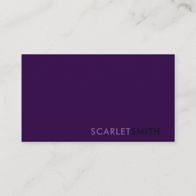 Modern elegant enkelt minimalistiskt affärskort visitkort (Framsida)