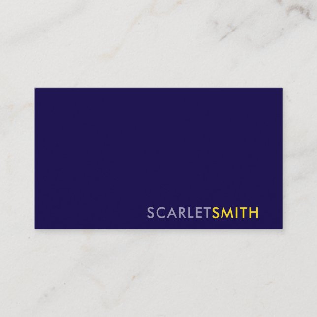 Modern elegant enkelt minimalistiskt affärskort visitkort (Framsida)