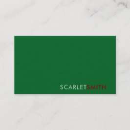 Modern elegant enkelt minimalistiskt affärskort visitkort