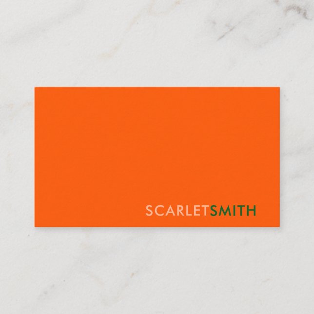 Modern elegant enkelt minimalistiskt affärskort visitkort (Framsida)