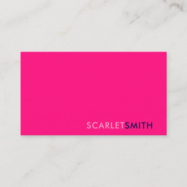 Modern elegant enkelt minimalistiskt affärskort visitkort (Framsida)