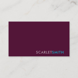 Modern elegant enkelt minimalistiskt affärskort visitkort