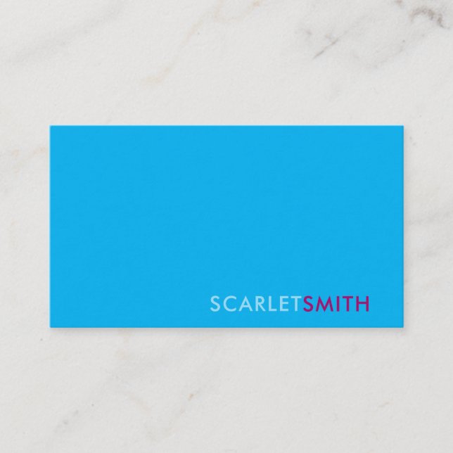 Modern elegant enkelt minimalistiskt affärskort visitkort (Framsida)