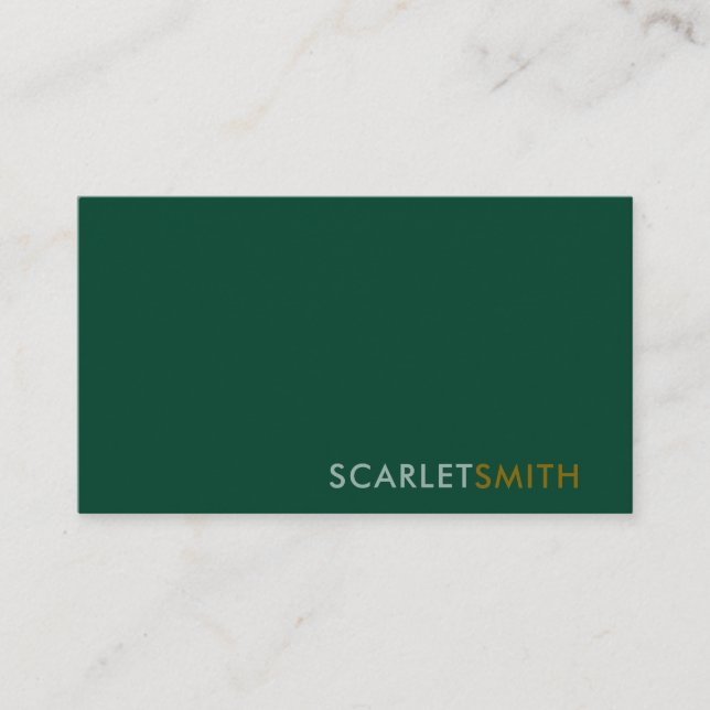 Modern elegant enkelt minimalistiskt affärskort visitkort (Framsida)