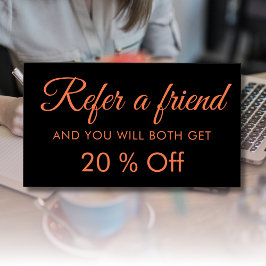 Modern Elegant - enkelt referenskort för svart kor Visitkort