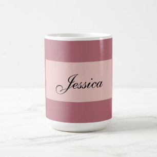 Modern Elegant enkelt Ro Guld ditt namn Kaffemugg