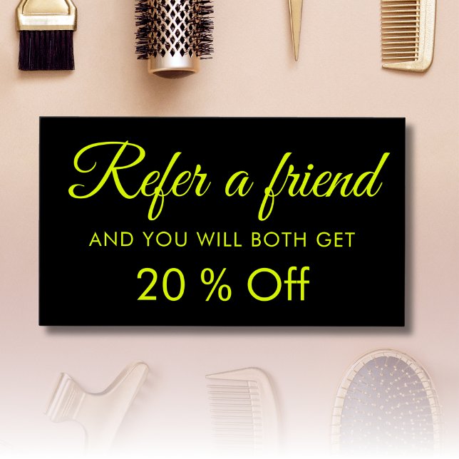 Modern Elegant - enkla referenskort för Chartreuse Visitkort (Skapare uppladdad)