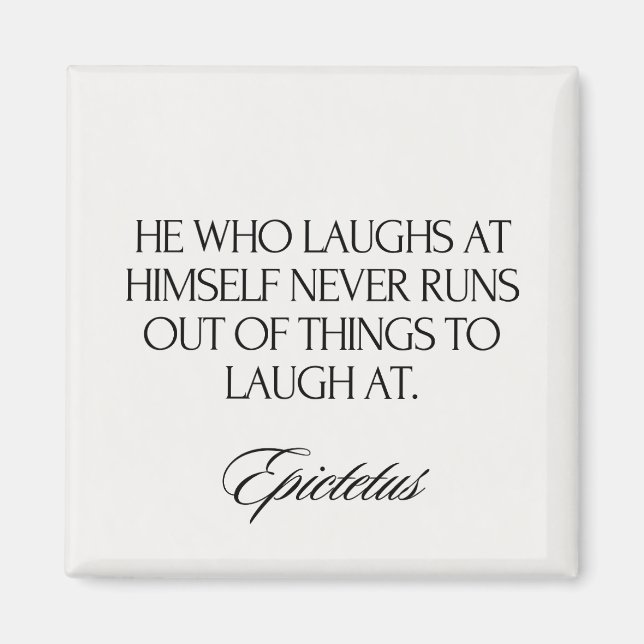 Modern Elegant Epictetus Stoic Chic Magnet (Framsidan)