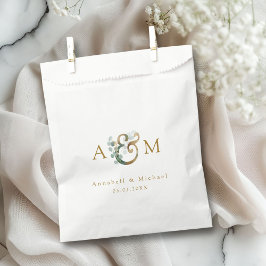 Modern Elegant Eucalyptus Ampersand Bröllop