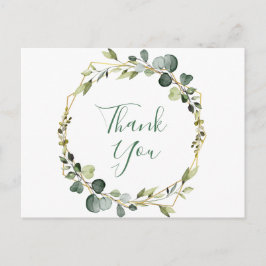 Modern Elegant Eucalyptus Wandeans Ram Tack Vykort