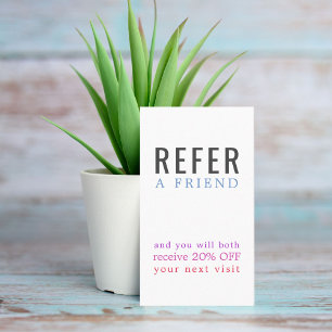 Modern Elegant - färgad fet häftklang Rabattkort