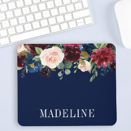 Modern Elegant Fashionable Watercolor Blommigt Musmatta