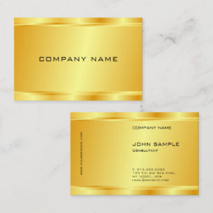 Modern Elegant Faux Guld Glamor Luxury-mall Visitkort