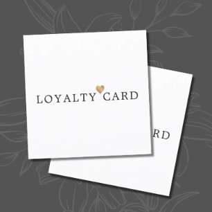 Modern Elegant Faux Guld Heart Beauty Loyalty Lojalitetskort