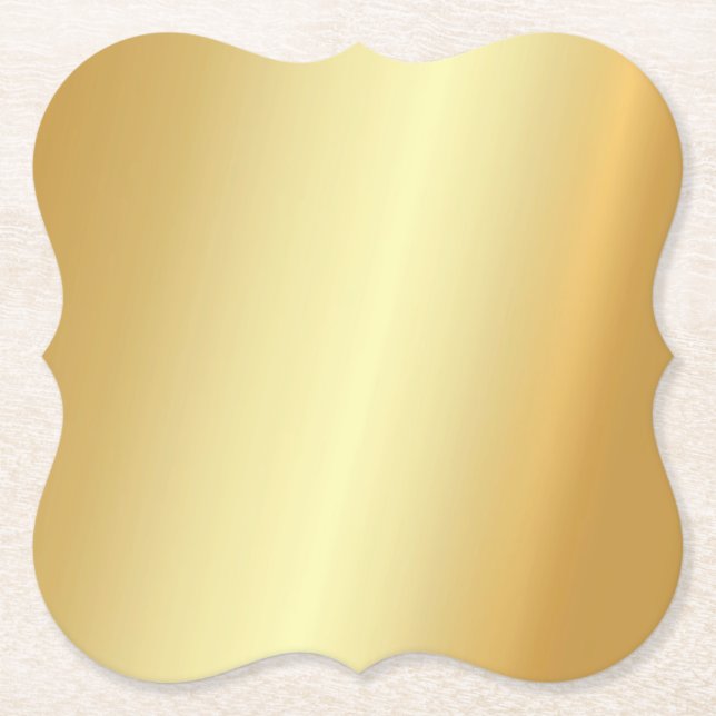 Modern Elegant Faux Guld tom mall Underlägg Papper (Framsida)