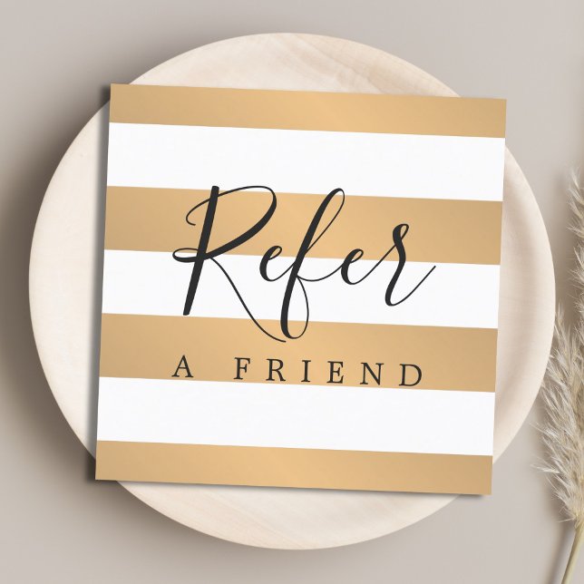 Modern Elegant Faux Guld White Rand Rabattkort (Skapare uppladdad)