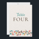 Modern Elegant Floral Wreath Wedding Table Number Inbjudningar<br><div class="desc">Beautiful invitations and stationery for special occasions and festivals are available in both physical and digital formats. We can extend any design into matching items such as RSVP cards,  labels,  envelopes,  and more. Customization is available upon request. Looking forward to hearing from you!</div>