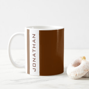 Modern Elegant för anpassad namnmall enkel Kaffemugg
